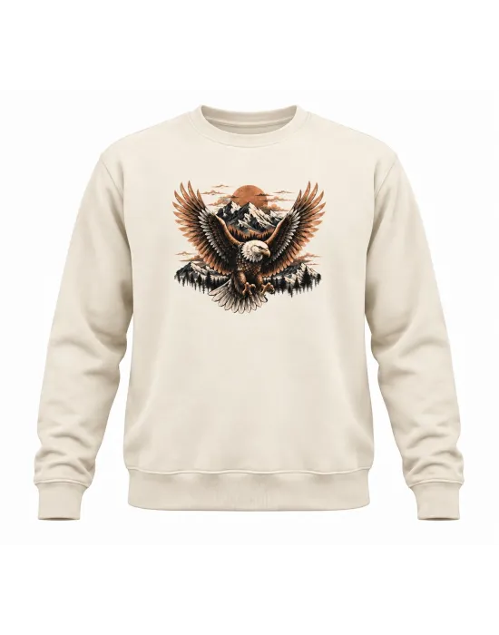 Mezatçı Dayı Katana Baskılı Uzun Kollu Sweatshirt
