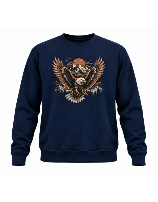 Mezatçı Dayı Katana Baskılı Uzun Kollu Sweatshirt