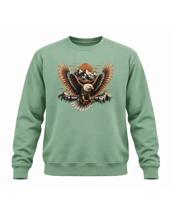 Mezatçı Dayı Katana Baskılı Uzun Kollu Sweatshirt