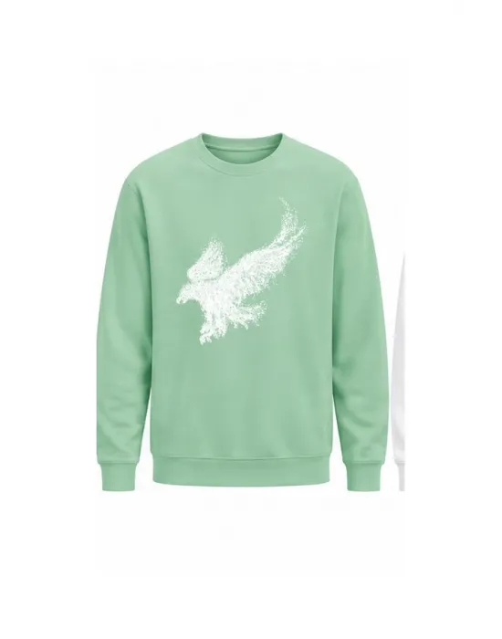 Mezatçı Dayı Karavan Baskılı Uzun Kollu Sweatshirt