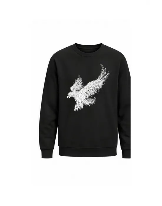Mezatçı Dayı Karavan Baskılı Uzun Kollu Sweatshirt