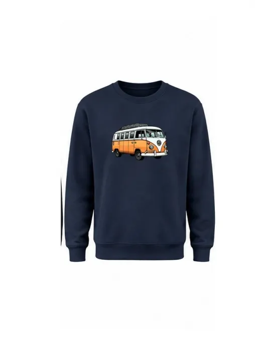 Mezatçı Dayı Uçan Kartal Baskılı Uzun Kollu Sweatshirt