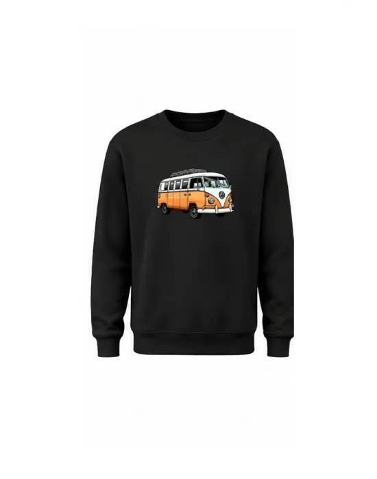 Mezatçı Dayı Uçan Kartal Baskılı Uzun Kollu Sweatshirt