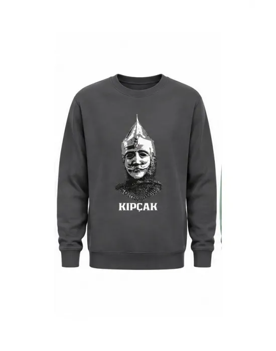 Mezatçı Dayı Kıpçak Baskılı Uzun Kollu Sweatshirt
