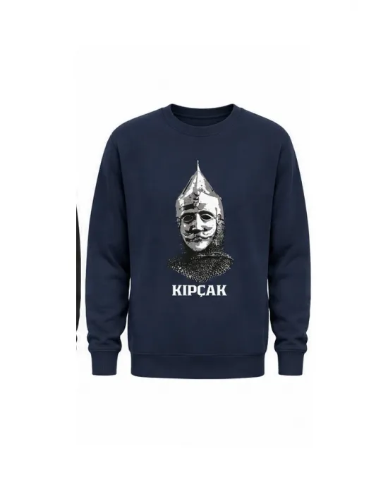 Mezatçı Dayı Kıpçak Baskılı Uzun Kollu Sweatshirt