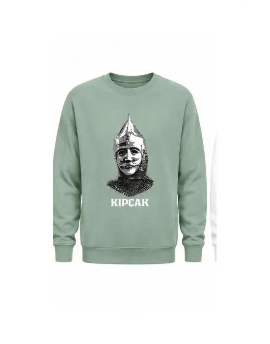 Mezatçı Dayı Kıpçak Baskılı Uzun Kollu Sweatshirt