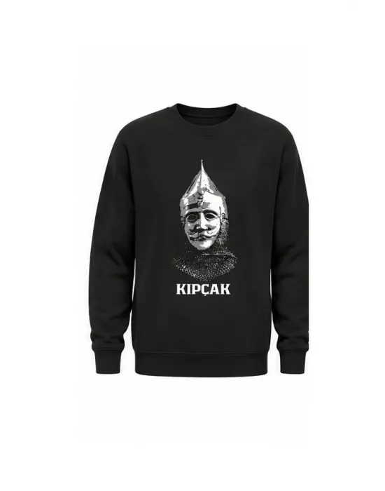 Mezatçı Dayı Kıpçak Baskılı Uzun Kollu Sweatshirt