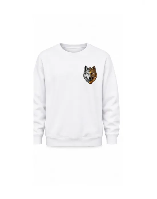 Mezatçı Dayı Kurt V7 Siyah Baskılı Uzun Kollu Sweatshirt