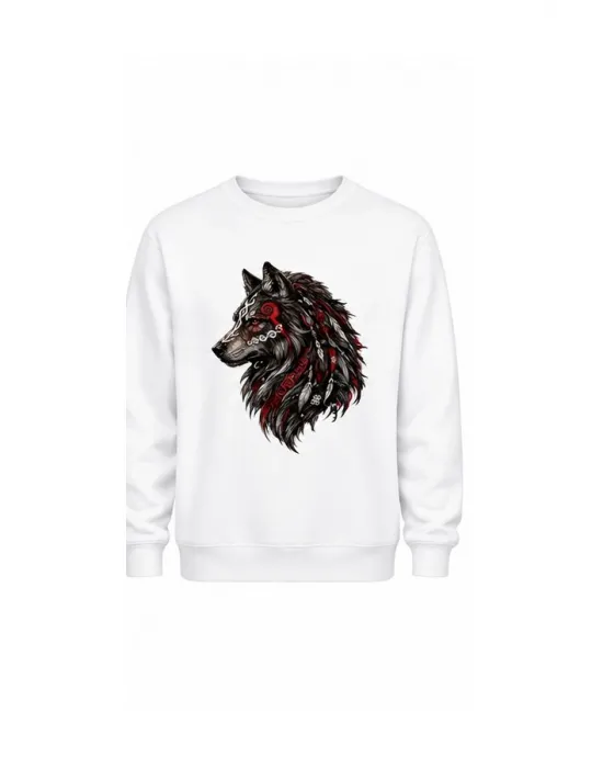 Mezatçı Dayı Kurt V11 Baskılı Uzun Kollu Sweatshirt