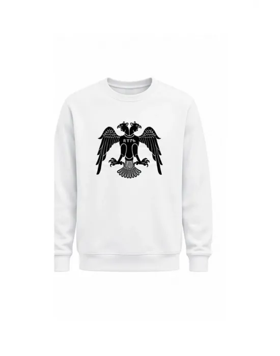 Mezatçı Dayı Selçuklu Kartalı Baskılı Uzun Kollu Sweatshirt