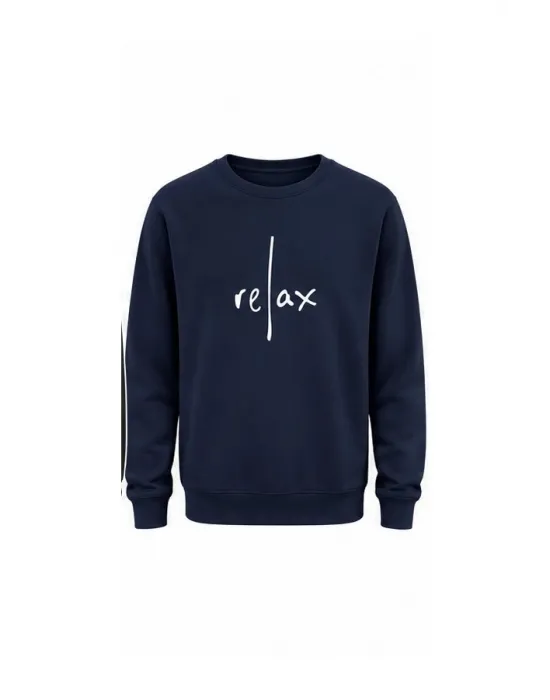 Mezatçı Dayı Relax Baskılı Uzun Kollu Sweatshirt