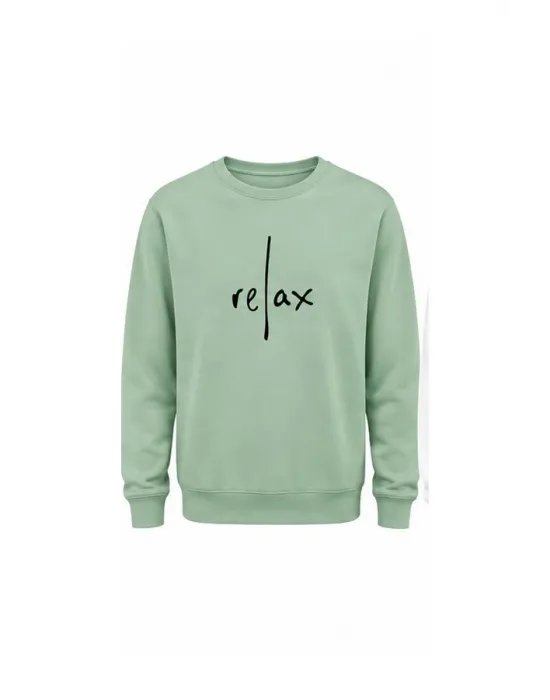 Mezatçı Dayı Relax Baskılı Uzun Kollu Sweatshirt