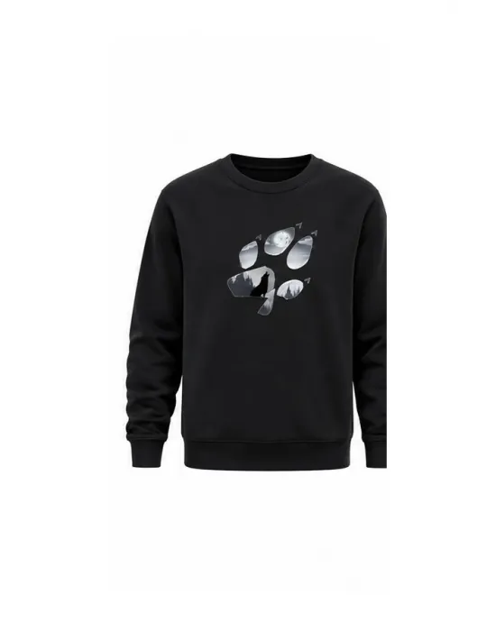 Mezatçı Dayı Pençe Baskılı Uzun Kollu Sweatshirt