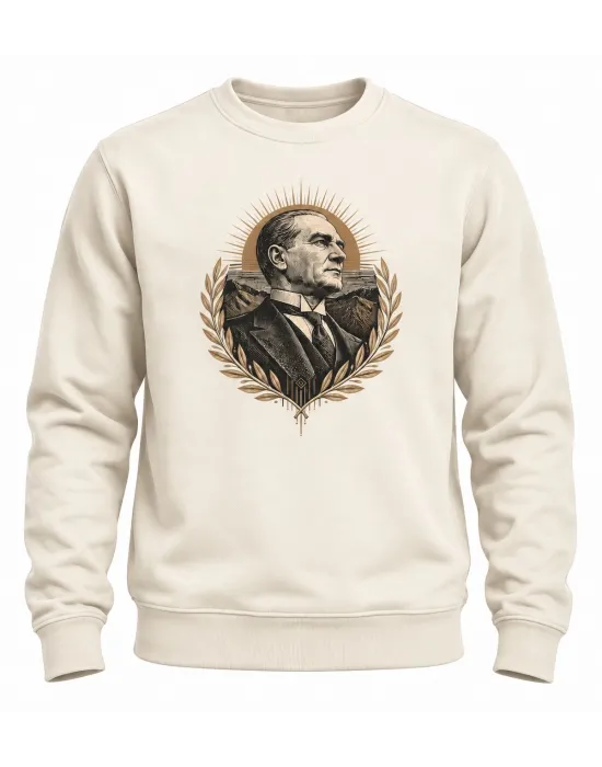 Mezatçı Dayı Özgür Ruh Baskılı Sweatshirt