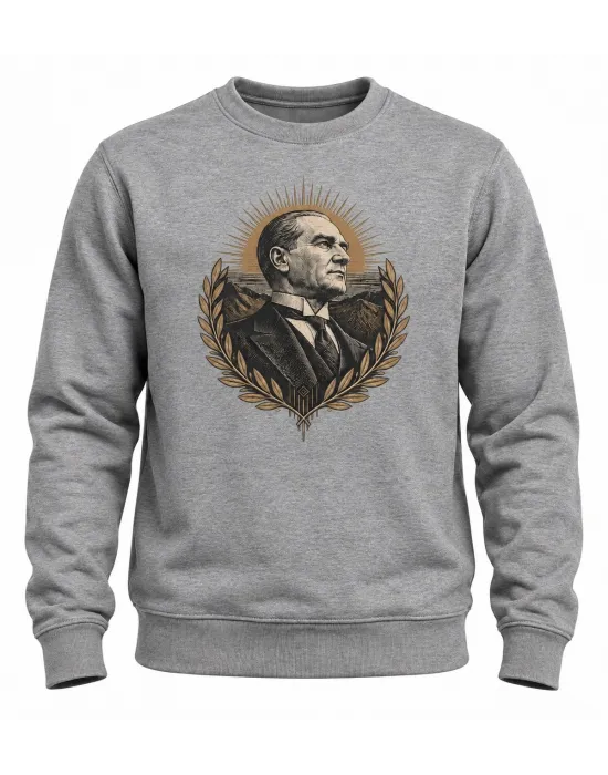 Mezatçı Dayı Özgür Ruh Baskılı Sweatshirt