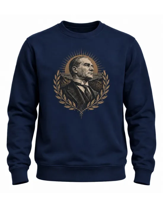 Mezatçı Dayı Özgür Ruh Baskılı Sweatshirt