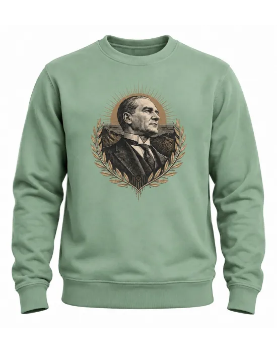 Mezatçı Dayı Özgür Ruh Baskılı Sweatshirt