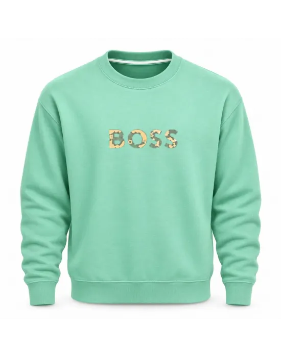 BOSS MİNT YEŞİLİ Sweatshirt