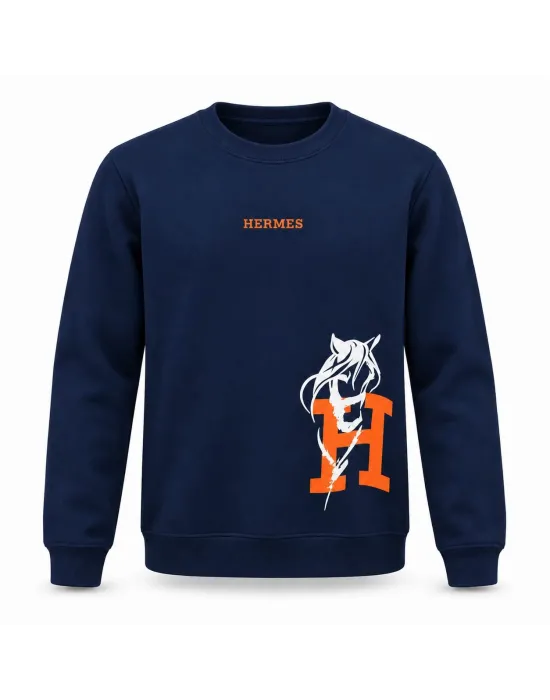 HERMES LACİVERT Sweatshirt