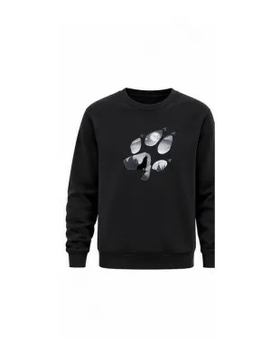 Mezatçı Dayı Pençe Baskılı Uzun Kollu Sweatshirt