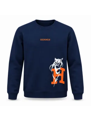 HERMES LACİVERT Sweatshirt
