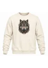 Mezatçı Dayı Aslan Baskılı Uzun Kollu Sweatshirt