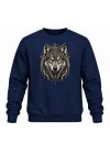 Mezatçı Dayı Aslan Baskılı Uzun Kollu Sweatshirt