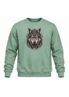 Mezatçı Dayı Aslan Baskılı Uzun Kollu Sweatshirt