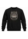 Mezatçı Dayı Aslan Baskılı Uzun Kollu Sweatshirt
