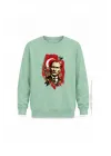 Mezatçı Dayı Atatürk Silüeti Baskılı Uzun Kollu Sweatshirt