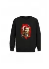 Mezatçı Dayı Atatürk Silüeti Baskılı Uzun Kollu Sweatshirt