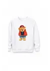 Mezatçı Dayı Ayı 2 Baskılı Uzun Kollu Sweatshirt
