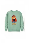Mezatçı Dayı Ayı 2 Baskılı Uzun Kollu Sweatshirt