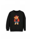 Mezatçı Dayı Ayı 2 Baskılı Uzun Kollu Sweatshirt