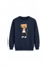 Mezatçı Dayı Ayı 5 Baskılı Uzun Kollu Sweatshirt