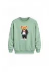 Mezatçı Dayı Ayı 5 Baskılı Uzun Kollu Sweatshirt