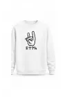 Mezatçı Dayı Bozkurt Baskılı Uzun Kollu Sweatshirt