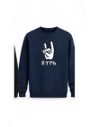 Mezatçı Dayı Bozkurt Baskılı Uzun Kollu Sweatshirt