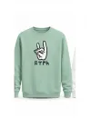 Mezatçı Dayı Bozkurt Baskılı Uzun Kollu Sweatshirt