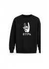 Mezatçı Dayı Bozkurt Baskılı Uzun Kollu Sweatshirt
