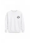 Mezatçı Dayı Emoji Baskılı Uzun Kollu Sweatshirt