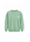 Mezatçı Dayı Emoji Baskılı Uzun Kollu Sweatshirt