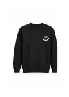 Mezatçı Dayı Emoji Baskılı Uzun Kollu Sweatshirt