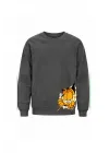 Mezatçı Dayı Garfield Baskılı Uzun Kollu Sweatshirt