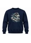 Mezatçı Dayı Göktürkçe Baskılı Uzun Kollu Sweatshirt