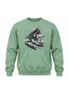 Mezatçı Dayı Göktürkçe Baskılı Uzun Kollu Sweatshirt