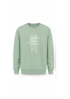 Mezatçı Dayı Çizgi Baskılı Uzun Kollu Sweatshirt