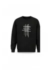Mezatçı Dayı Çizgi Baskılı Uzun Kollu Sweatshirt