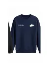 Mezatçı Dayı Göktürk Bozkurt Baskılı Uzun Kollu Sweatshirt