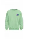 Mezatçı Dayı Hi Sembolü Baskılı Uzun Kollu Sweatshirt